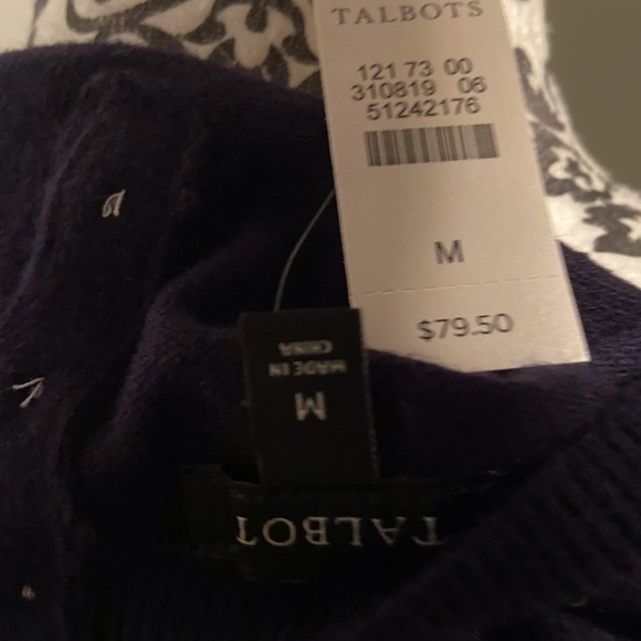Talbots navy sweater - Picture 5 of 5